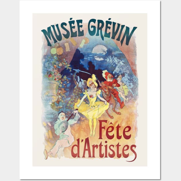 Art nouveau poster for Musee Grevin Wall Art by UndiscoveredWonders